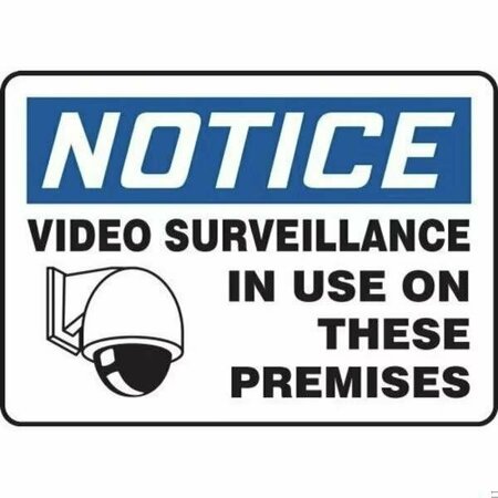 ACCUFORM OSHA NOTICE VIDEO SURVEILLANCE SIGN MASE821XL MASE821XL